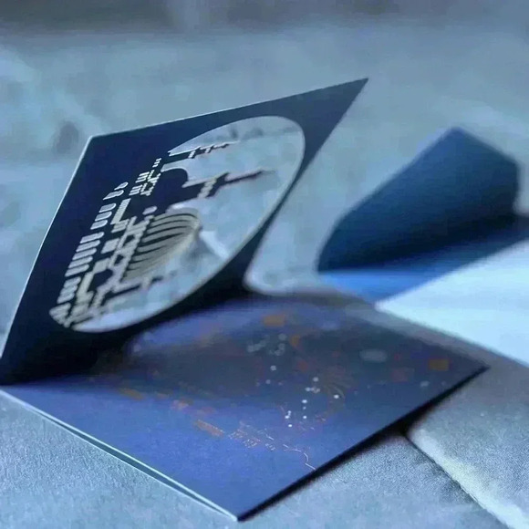 10xExquisite Lacer Cut Gold Foil Greeting Card - Picture 7 of 13